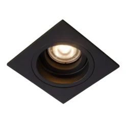 Lucide Embed 1 Spot Inbouw Vierkant Zwart