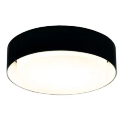 Marset Plaff-On! Plafondlamp Ø50 LED IP54 Zwart