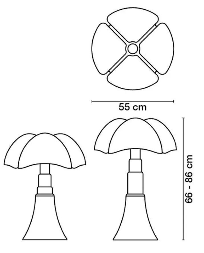 Martinelli Luce Pipistrello Vloer- En Tafellamp Retrofit Wit 3 Martinelli Luce Pipistrello Vloer- En Tafellamp Retrofit Wit - Image 3