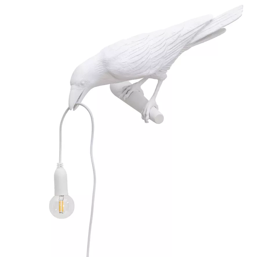 Seletti Bird Looking Wandlamp Links Buiten Wit 6 Seletti Bird Looking Wandlamp Links Buiten Wit - Image 6