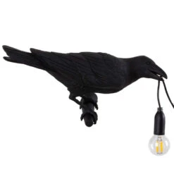 Seletti Bird Looking Wandlamp Rechts Buiten Zwart