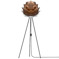 Umage Silvia Medium Tripod Vloerlamp Ø54 Zwart Onderstel, Brons